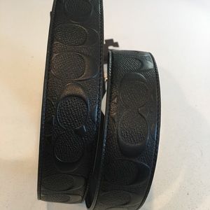 New men’s Coach reversible black belt